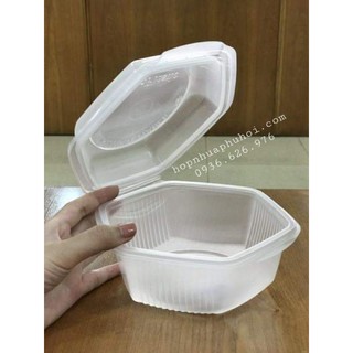 400 Hộp nhựa đựng bún thịt nướng salad