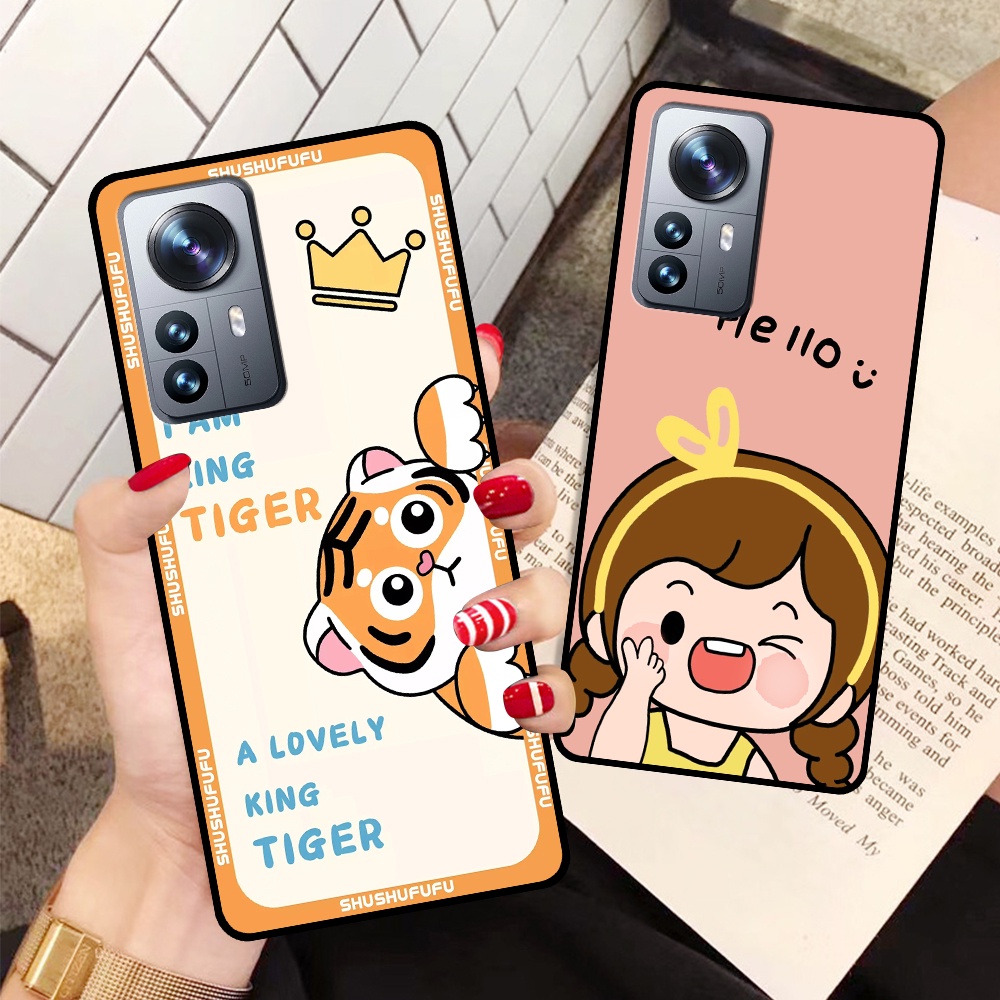 Ốp Xiaomi 12 in hình mickey, hổ, kingtiger siêu rẻ T19 - T24