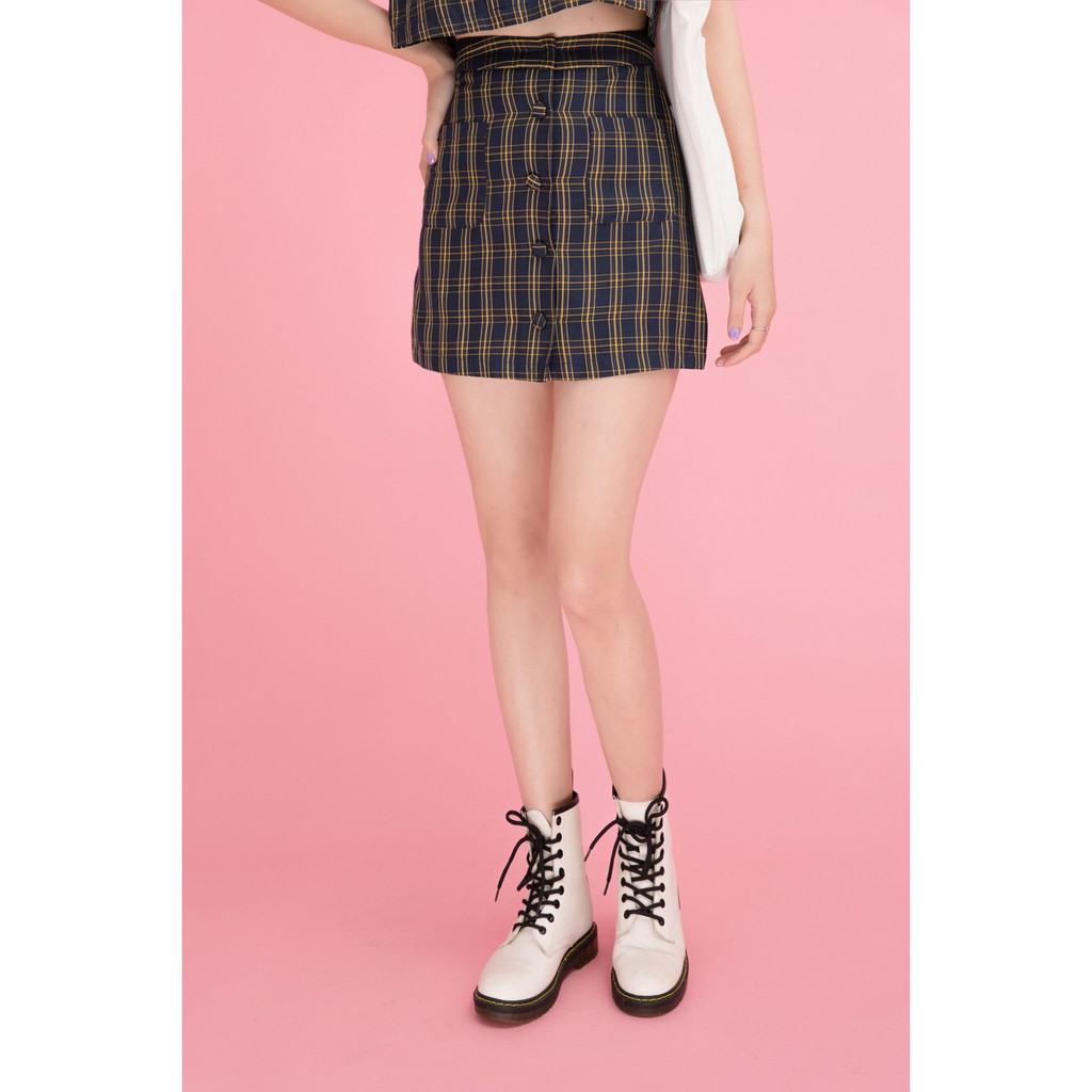 [Mã WABRLOW5 giảm 15% đơn 300K] Chân váy A khuy dọc JAW0186 - 92Wear