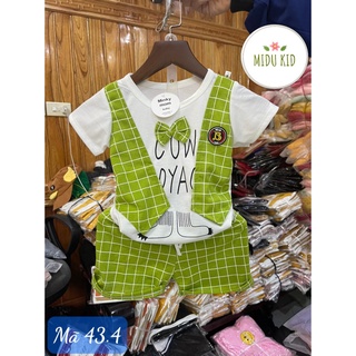Set Công Tử Quàn Áo Trẻ Em Bé Trai Có Nơ Lịch Lãm Nhà MiDu Kid