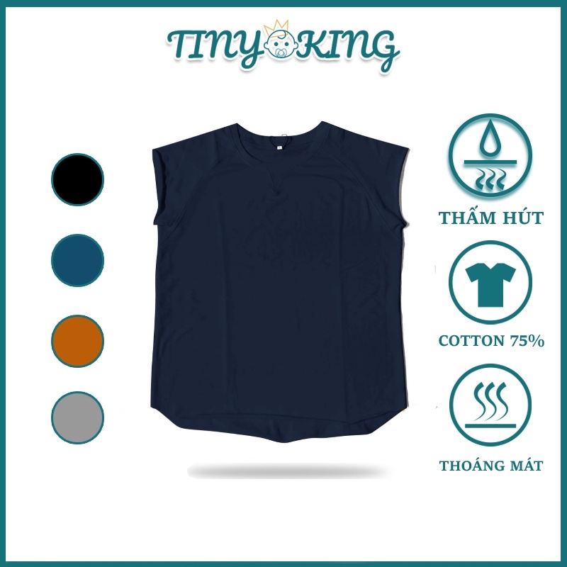Áo thun sát nách nam - kiểu 3 lổ cổ tròn bề mặt vải mỏng, mát và nhanh khô TYTY KING U04