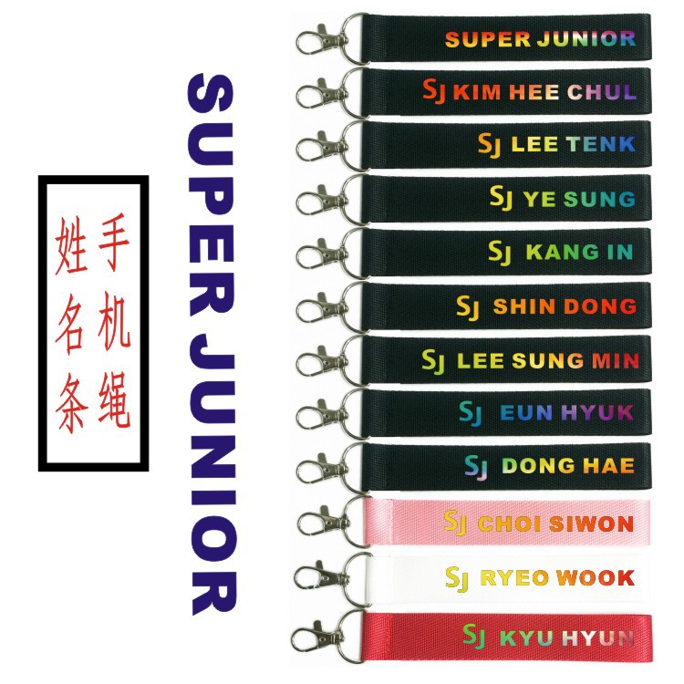 Nametag winner nuest super junior móc treo balo