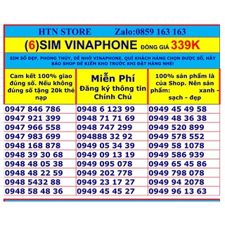 Sim vinaphone số đẹp vina trả trước giá rẻ đồng giá 339k (6)