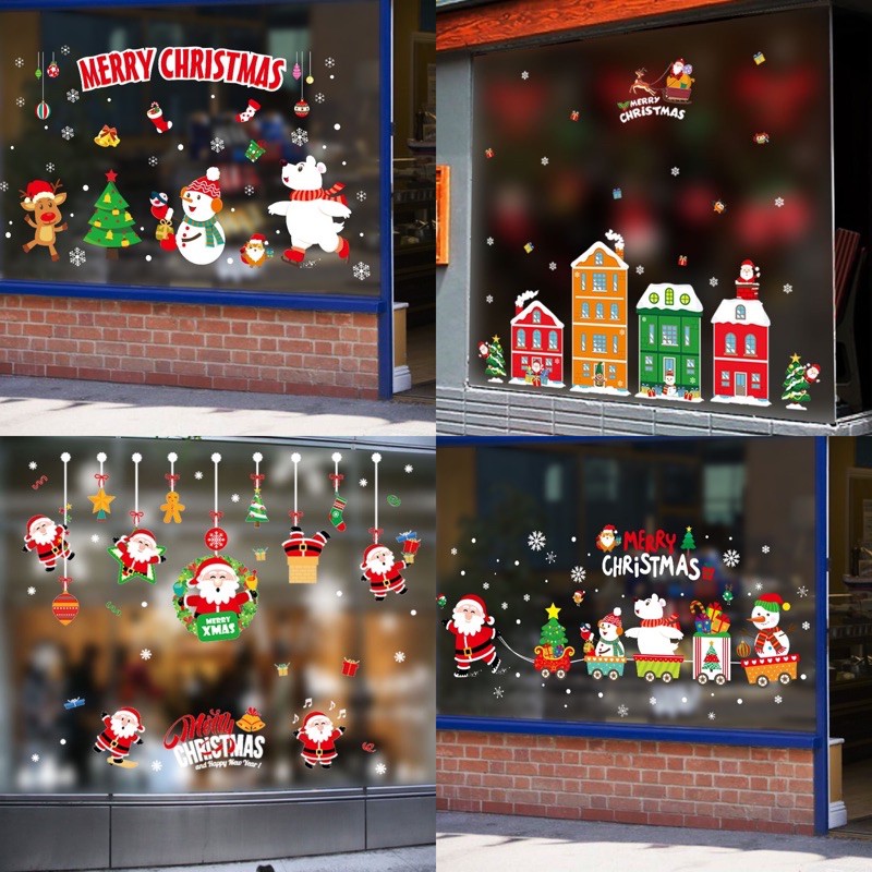 Decal dán tường trang trí Noel