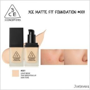 KEM NỀN 3CE STYLENANDA MATTE FIT FOUNDATION che phủ cực tốt thẩm thấu vào da nhanh