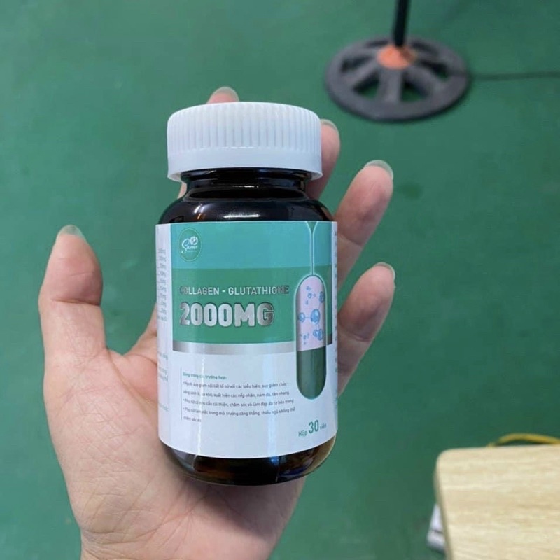 Viên uống trắng da ,mờ nám glutathione 2000mg hộp 30v