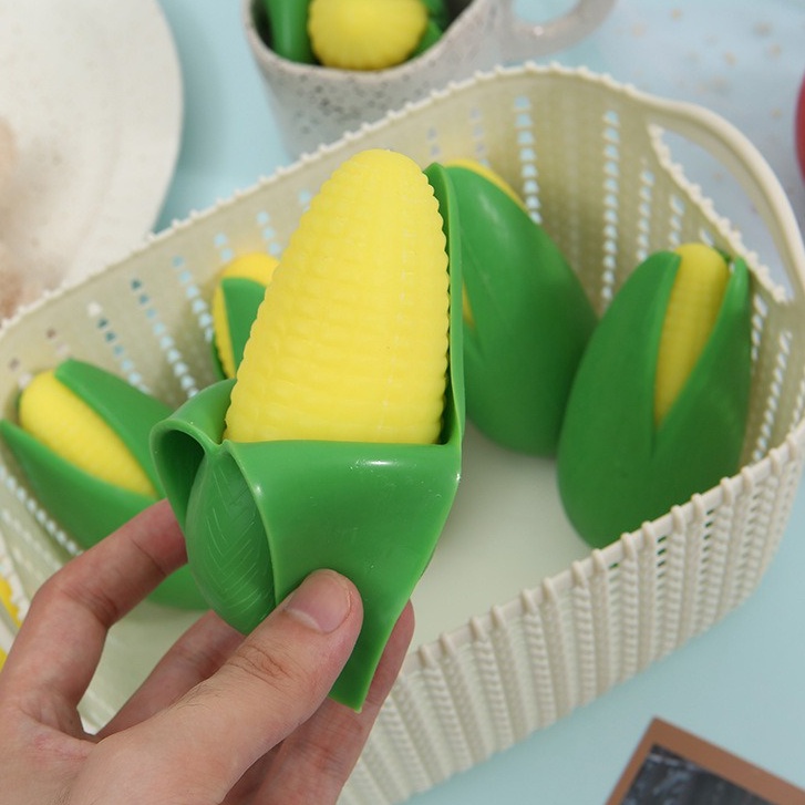 Squishy Gudetama Bắp Ngô Bóc Vỏ Màu Xanh Ngô Chín Vàng đáng yêu mochi slime bóp xả stress giải tỏa căng thẳng