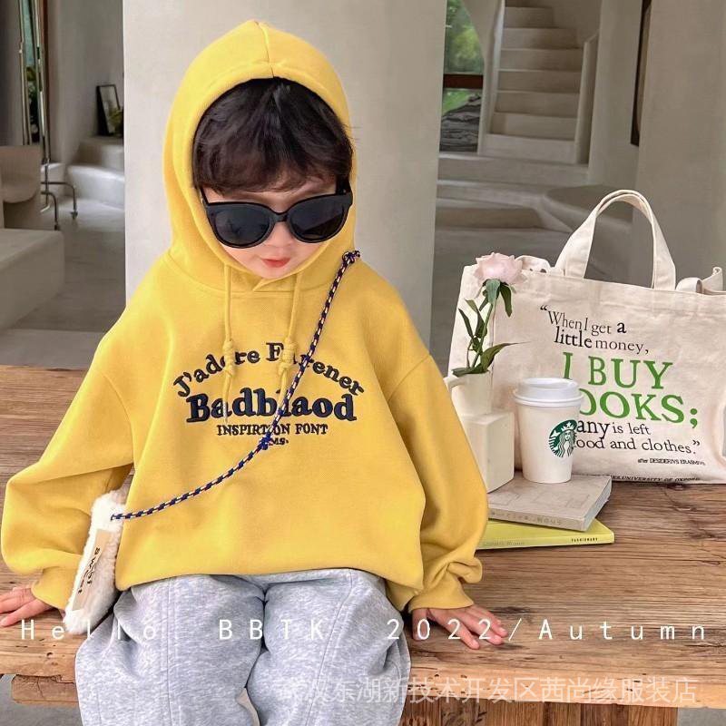 Áo Hoodie Thêu Chữ Phong Cách Hàn Quốc Mới Cho Bé
