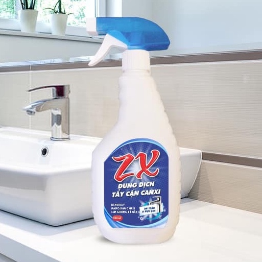 TẨY CẶN CANXI ZX chai xịt rửa 500ml đánh bay các vết ố vàng hay những vết bẩn khác trong ngôi nhà bạn - tẩy rửa nhà tắm