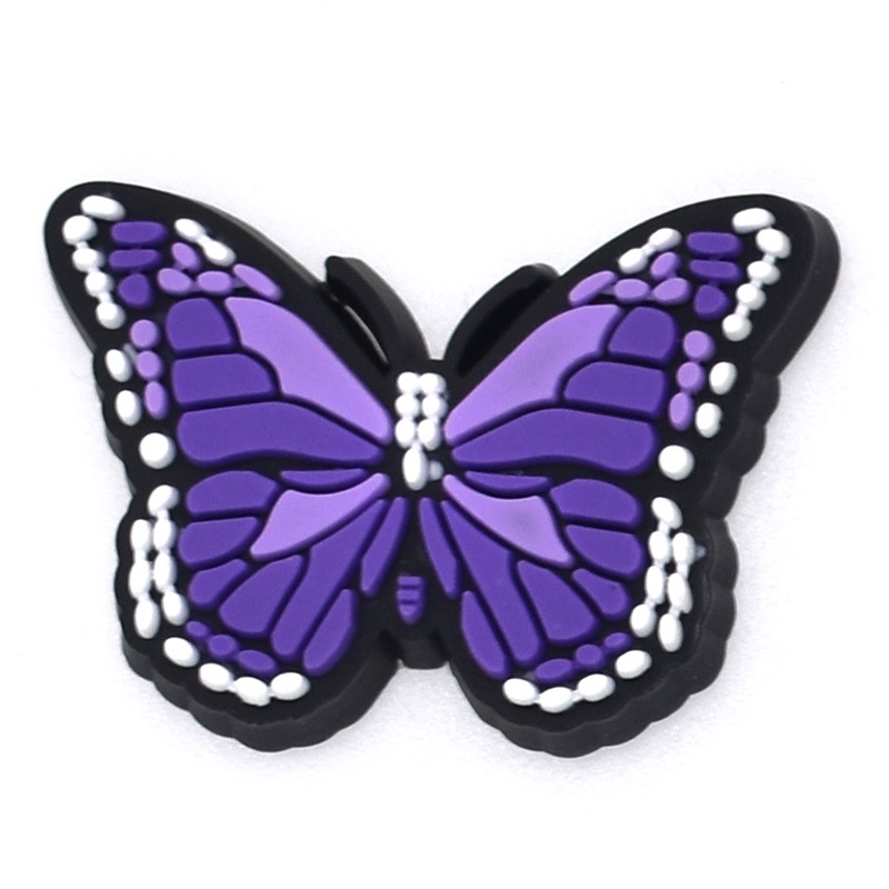 con bướm đầy màu sắc PVC phụ kiện dép Crocs charm DIY khóa giày crocs jibbitz crocs trang trí lỗ giày phụ kiện giày dép crocs nút trang trí giày trẻ em Dép Sandal Đồ trang sức Quà tặng sáng tạo món quà đặc biệt