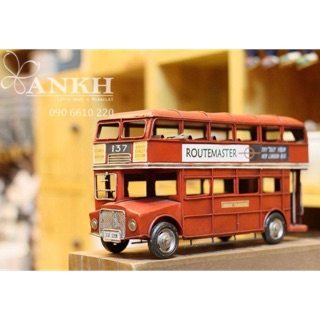 Mô hình xe London bus 2 tầng cổ điển làm bằng tay
