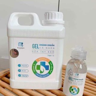 GEL RỬA TAY KHÔ MC PHARMA CAN 1 LÍT + TẶNG CHAI NHỎ 120ML
