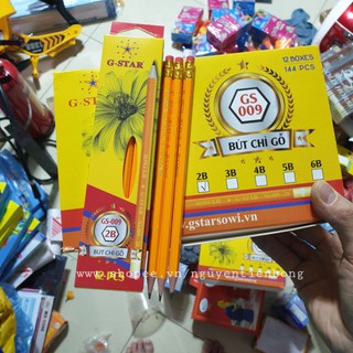 12 cây bút chì gỗ 2B G-star 009 cao cấp