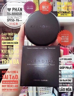 Phấn phủ siêu mịn Karadium collagen two way pact