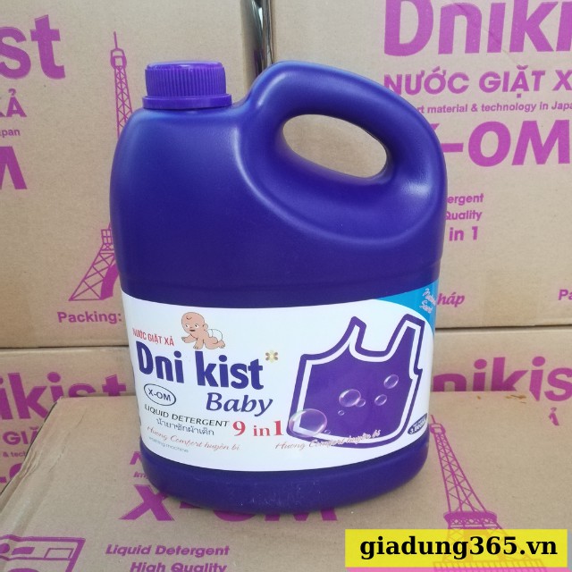 Nước Giặt Dni Kist 3,8L, Sạch Vết Bẩn, An Toàn Cho Da, Hàng Việt Nam Chất Lượng Cao