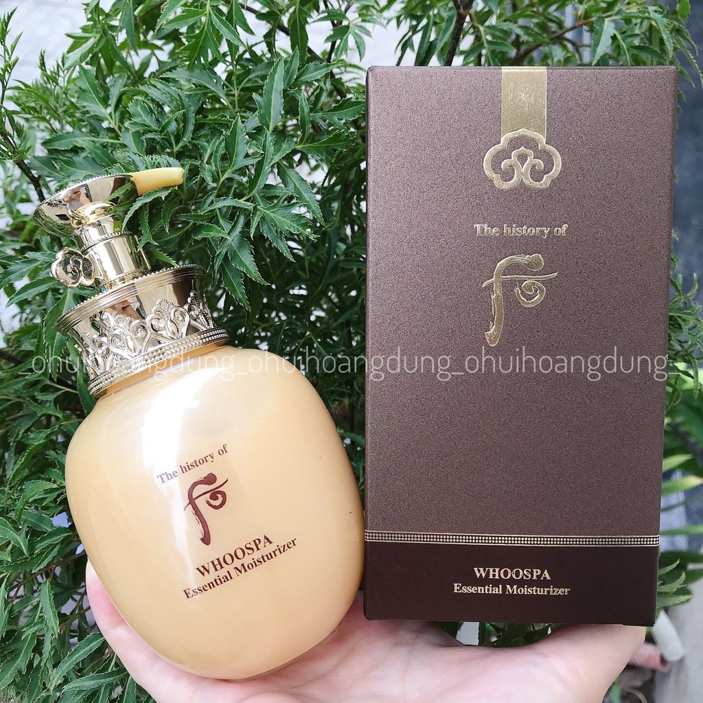[HÀNG CÔNG TY CHECK TEM CHÍNH HÃNG] DƯỠNG THỂ WHOO SPA CAO CẤP WHOO ESSENTIAL MOISTURIZER 220ML
