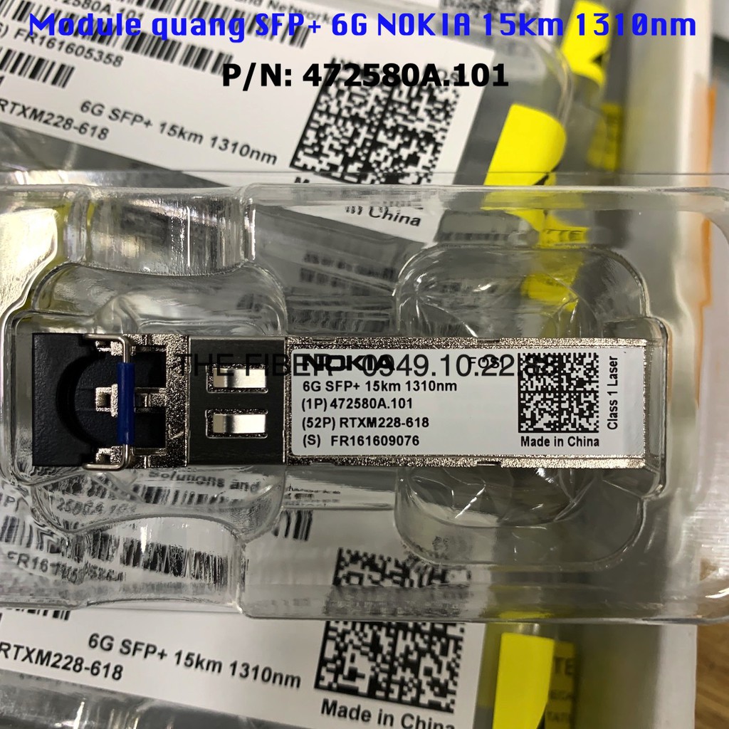 Module quang NOKIA 6G SFP+ 15km 1310nm SM (1P）472580A.101