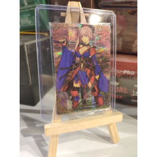 Thẻ bài bánh xốp Fate Grand Order FGO Miyamoto Musashi SSR - Secret Rare - Tặng bọc bài nhựa bảo quản