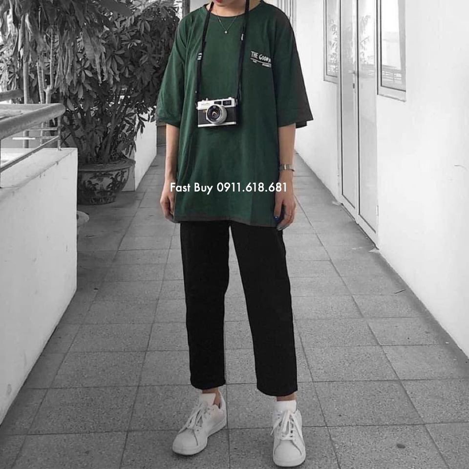 Quần dài kaki nam nữ ống suông basic - Kiểu quần baggy đen trơn ống rộng unisex | BigBuy360 - bigbuy360.vn