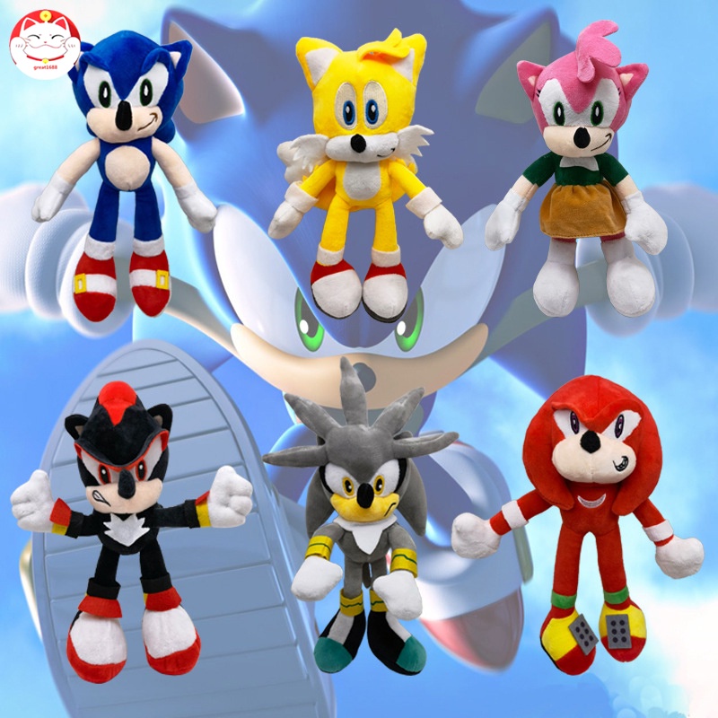 Thú bông đồ chơi hình nhân vật nhím Sonic và những người bạn 30cm