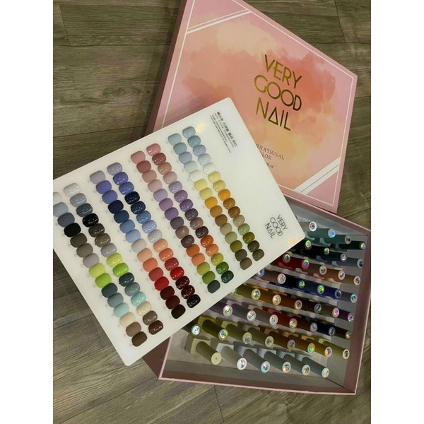 set sơn very good nail 60 màu. tặng kèm bảng màu, base+top