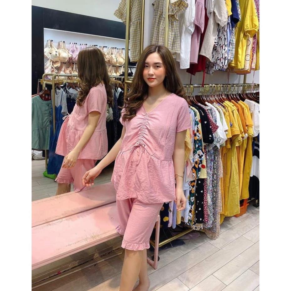 Bộ đồ bầu LỬNG ĐŨI_RÚT NGỰC chất siêu mịn mát mùa hè