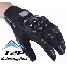 Găng tay full ngón pro biker cảm ứng điện thoại giá rẻ + tặng kèm khăn đa năng đi phượt