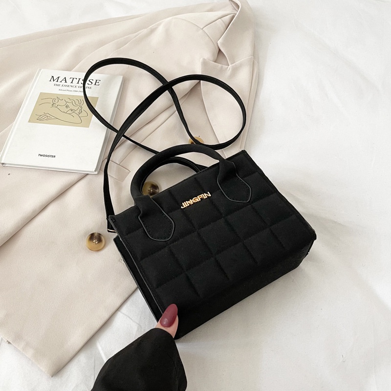 Túi xách nữ đeo chéo đơn giản caro túi đeo vai đi làm