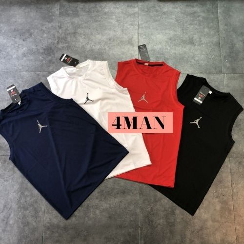 Áo Ba Lỗ Nam ,Áo Tập Gym Nam, Tanktop nam, chất liệu cotton siêu mát, áo sát nách co giãn thấm hút mồ hôi,- 4MAN