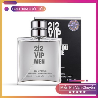 Nước hoa nam 2i2 VIP MEN Hương Liệu Pháp hương Nam Tính lưu hương 8 tiếng 100ml tặng kèm nước hoa hãng 5ml