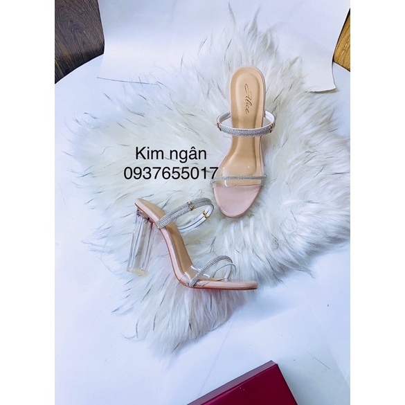 Giày Dép sandan Cao Gót 10P xoàn - Đế trụ - Hàng VNXK - Giá Rẻ - Sang Chảnh Quý Phái - 5 màu Full Size 34-40