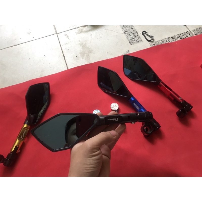 Combo gương 5 cạnh cộng ốc lò xo mặt cười cực sịn sò