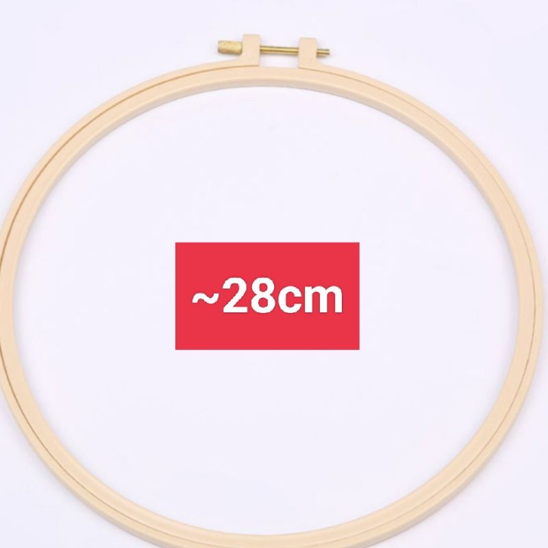 Khung thêu tranh chữ thập dạng tròn. Khung tròn thêu tranh