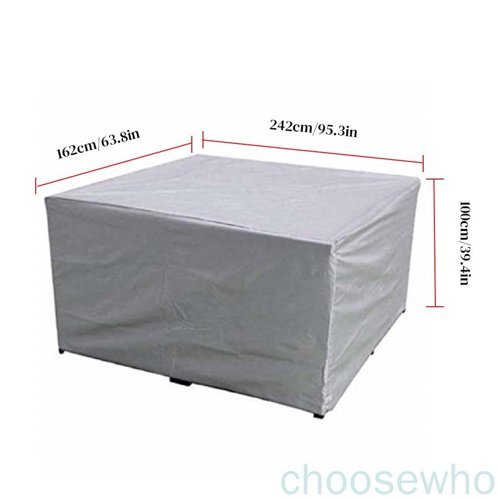 Vỏ bọc bảo vệ bàn ghế trong nhà/ngoài trời chống tia UV/bụi/nước 126x126x74cm