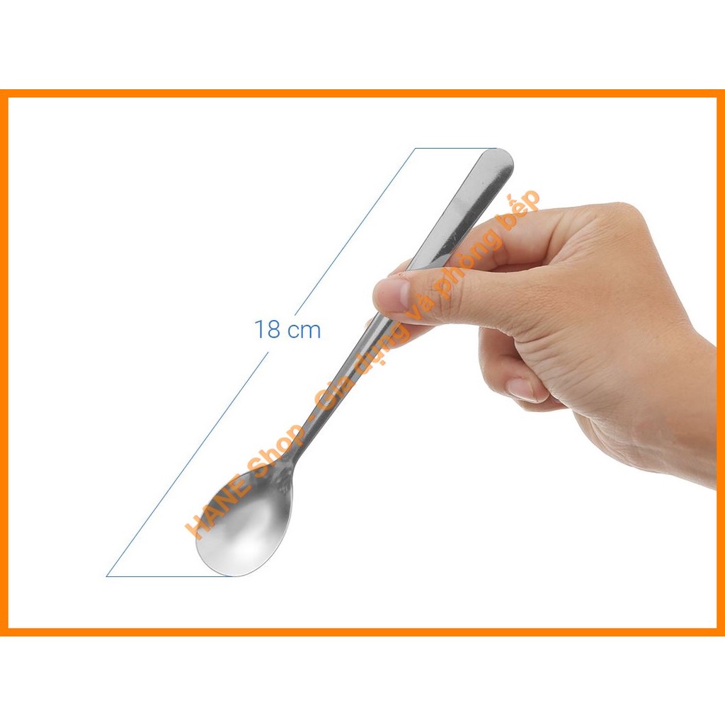 Combo 10 muỗng cafe chất liệu inox 201 dài 18cm