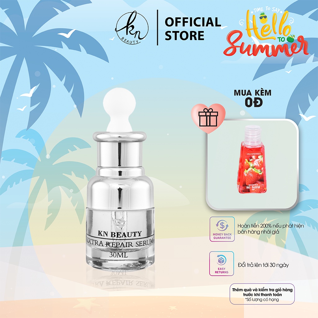 Serum Trắng Da Ngừa Nám KN Beauty Extra Repair 30 ml tặng gel rửa tay Lamcosme