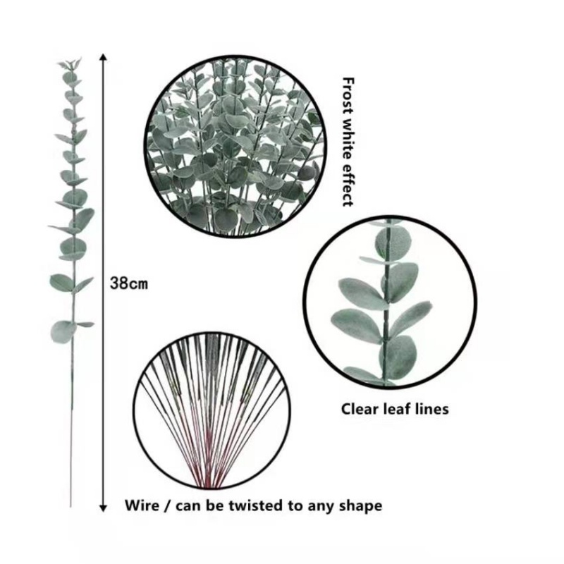 1 Cây Bạch Đàn Nhân Tạo 38cm Trang Trí Nhà Cửa