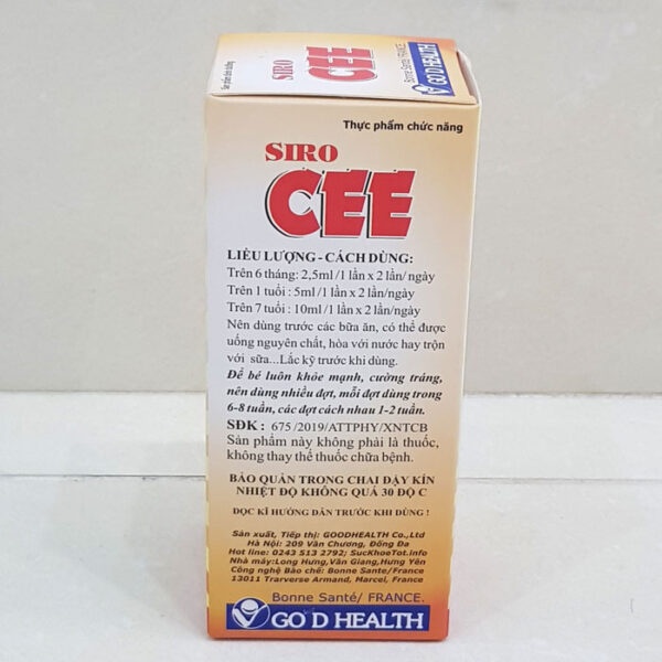 Cee Thymo, hàng chính hãng giúp bổ sung các Acid Amine (Lysin, Taurin) và các Vitamin (chai 120ml)