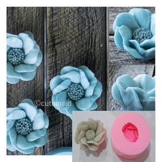 Khuôn silicone hoa cúc tầng 4.5cm M6