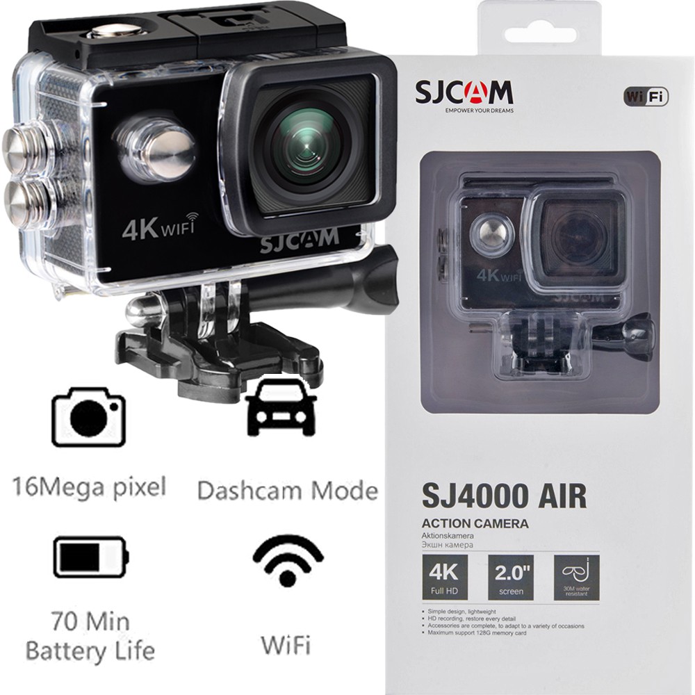 [Mã ELTECHZONE giảm 5% đơn 500K] Camera hành trình SJCAM SJ4000 AIR 4K (Đen) - Hãng phân phối chính thức | BigBuy360 - bigbuy360.vn