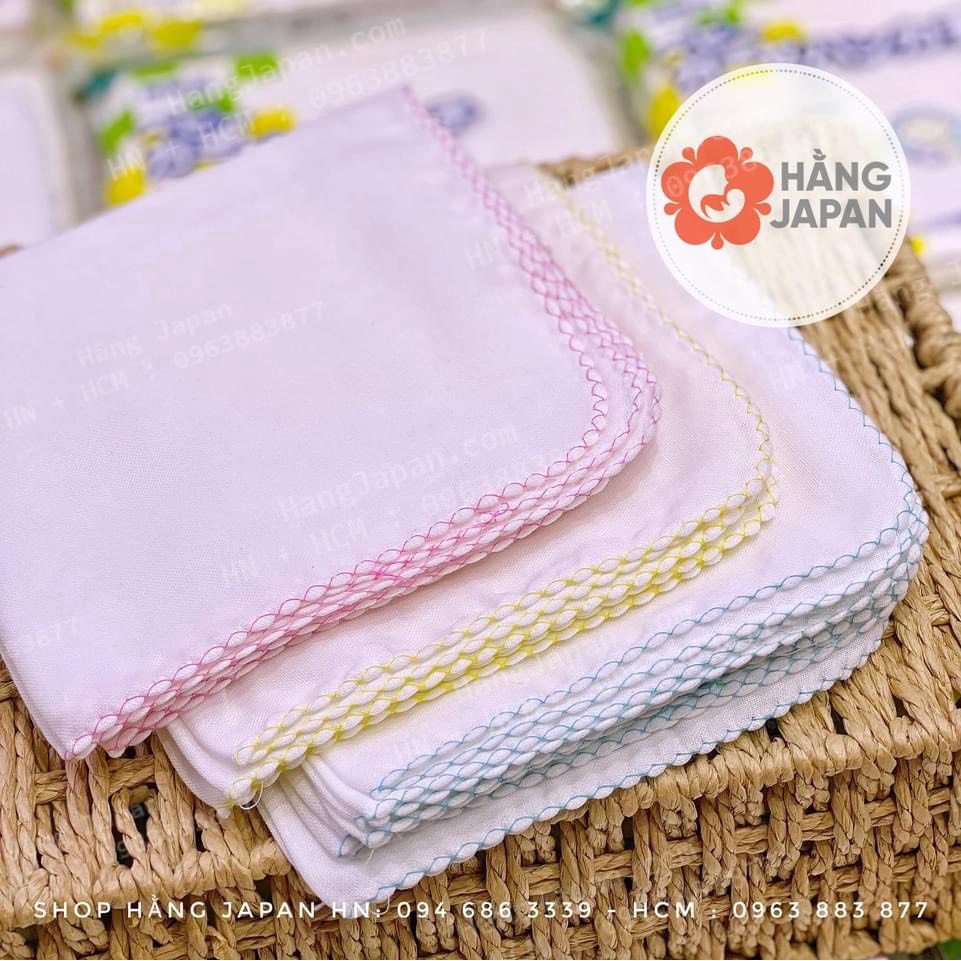 Túi 10 Chiếc Khăn Sữa Nhật Chu Chu - Khăn Sữa Xô Chất Đẹp Cho Bé - BTT00316
