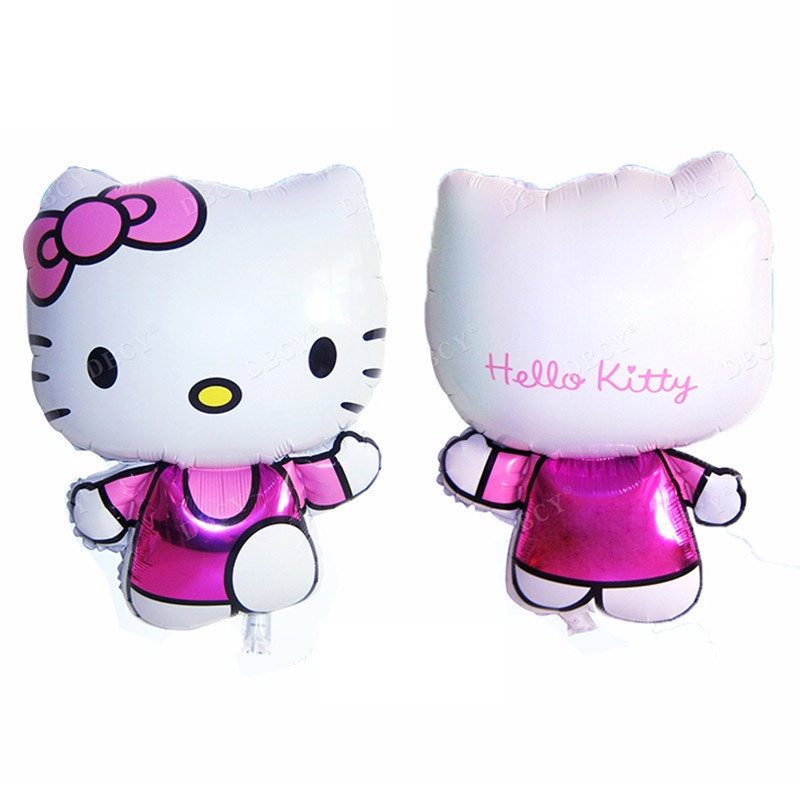 Bóng Bay Hình Kitty Dễ Thương Đáng Yêu Trang Trí Sinh Nhật Cho Bé - Kem Shop K138