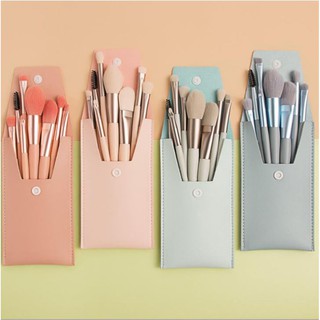 Set Cọ Trang Điểm 8 Cây Nhiều màu, Có túi, Lông Siêu Mịn, Dụng Cụ Makeup Cá Nhân Tiện Dụng, Dễ Sử Dụng, Đầy Đủ Chức Năng