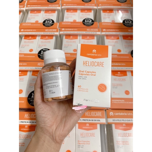 [Cóbill]Viên uống chống nắng nội sinh Heliocare | Thế Giới Skin Care