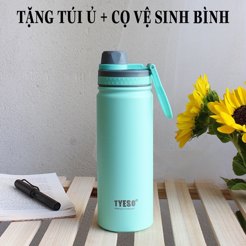 TYESO CHÍNH HÃNG 500ML kèm túi + cọ rửa Bình + TICKER