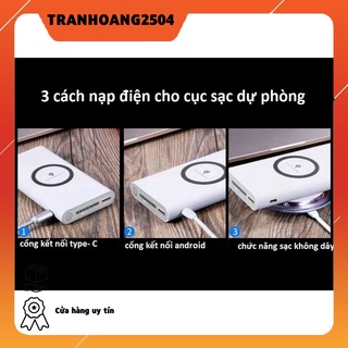 Sạc Dự Phòng không dây thế hệ mới 10000mah CÓ SẴN
