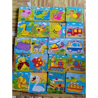 Combo 10 tranh ghép gỗ 9 mảnh ( tranh ghép tư duy- tranh ghép gỗ)