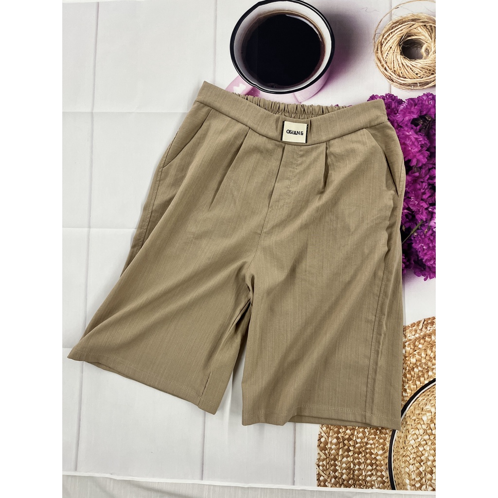 Quần ngố nữ màu kem