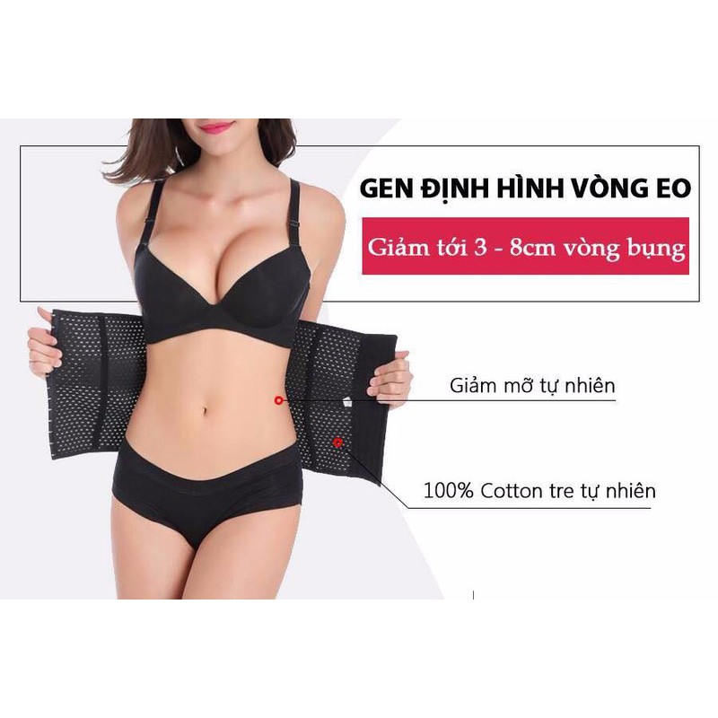 Gen nịch bụng 3 xương chống cuộn, Nịch bụng cho mẹ sau sinh, nịt bụng sau khi sinh, gen nit bụng