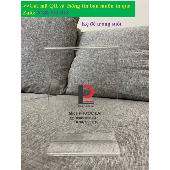Kệ menu quét mã QR A4, A5